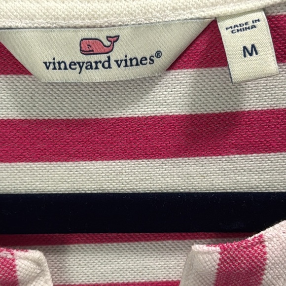 Vineyard Vines Pink & White Striped Surfside Shep Dress – Size M - Picture 4 of 9